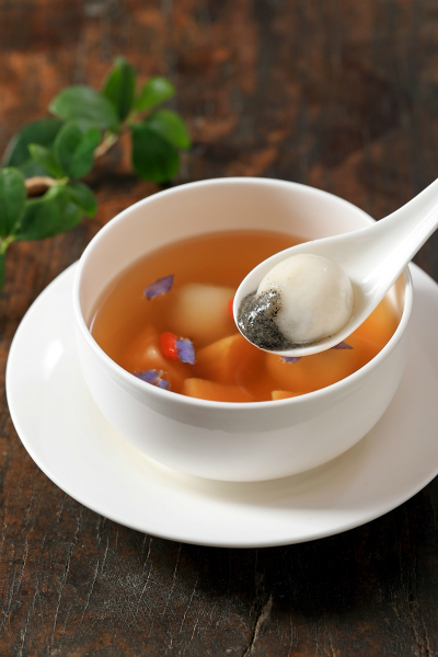 鸳鸯地瓜黑糖汤丸 Yin & Yang black sugar and pumpkin rice ball_meitu_4.jpg