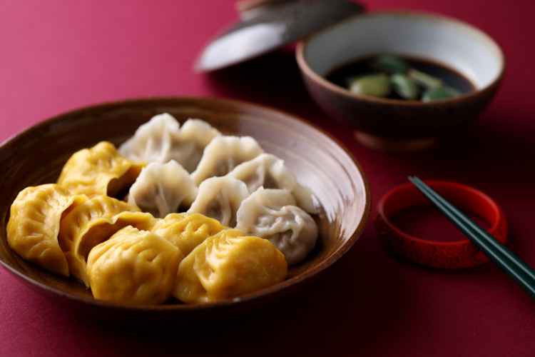 北京瑰丽酒店Country Kitchen_乡味小厨_Dumplings_金银饺子.JPG