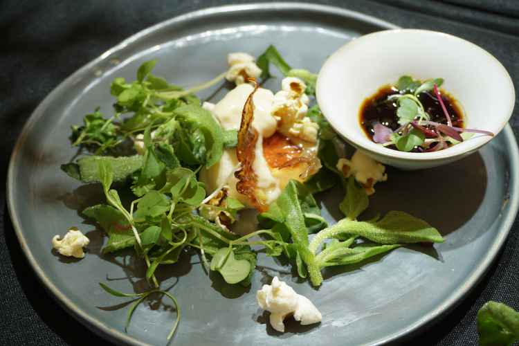 Glazed Ham,Soy Mousse Bingchao Salad .JPG